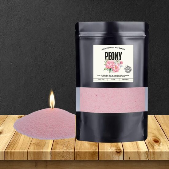 Peony Pearl Wax candle